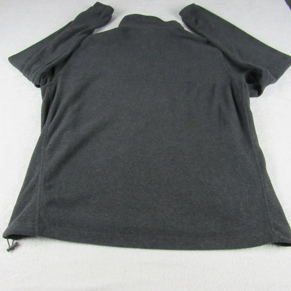 Columbia Fleece Jacket Mens L Gray Full Zip Mock Neck Outdoor‎ Pocket